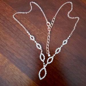 Rose gold clasp necklace
